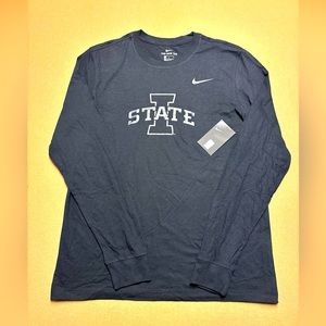 New Nike Iowa State University Cyclones Dri-Fit Long Sleeve Men’s SIZE M T-shirt